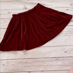 Zara Girls Pleated Velvet Circle Skirt
